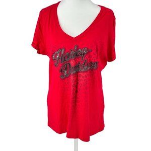 EUC Harley-Davidson Graphic V-Neck T-Shirt Lexington,KY Man O' War Made in US XL